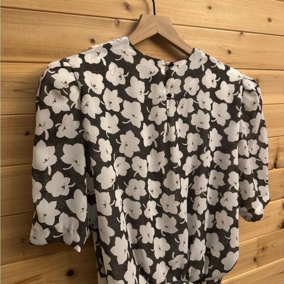 Vintage Liz Robert’s Sz Medium Floral Print Secretary School Teacher Midi Dress - Picture 8 of 13